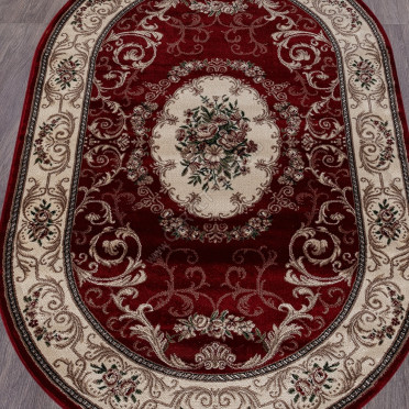 Ковер D066 - RED - Овал COLIZEY