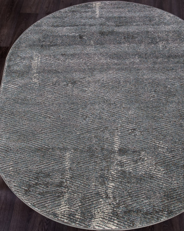 Ковер российский D768 SERENITY (Хит-сет, серый) овальный