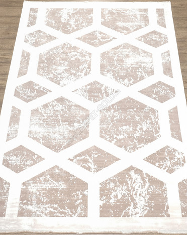 Ковер турецкий M570T Olimpos (Акрил, Эвкалиптовый шелк, бежевый, кремовый)