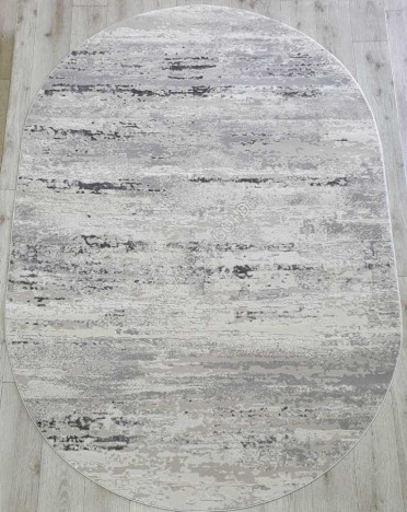 Ковер турецкий 36556A Amatis Reis овальный (Акрил, серый)