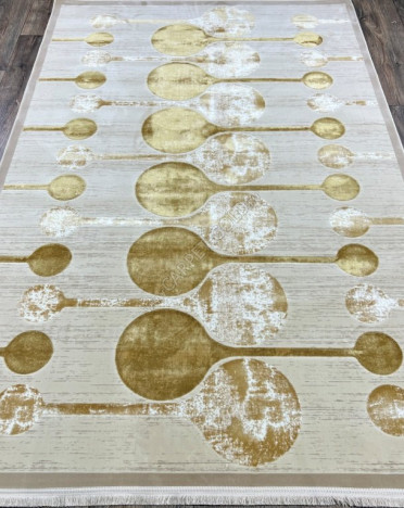 Иранский ковер Iran Paris 7155 (Бамбуковый шелк, бежевый)