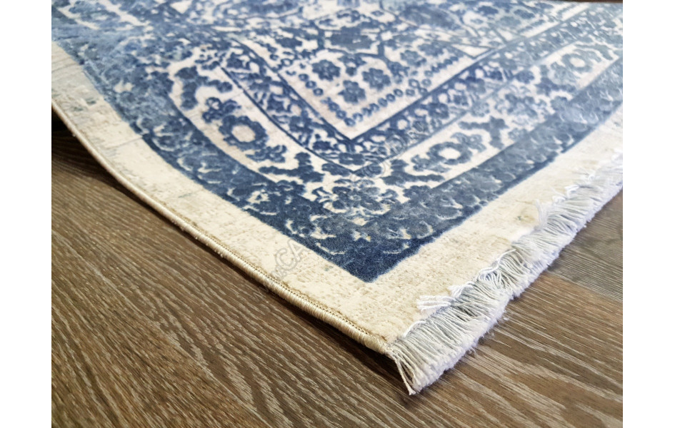 Турецкий ковер Art Deco Vintage 3035A ЦВЕТ CREAM2 / BLUE2