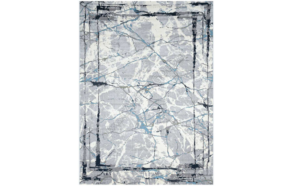 Ковер 37396A STAN L.GREY / BLUE CKM Kremlin