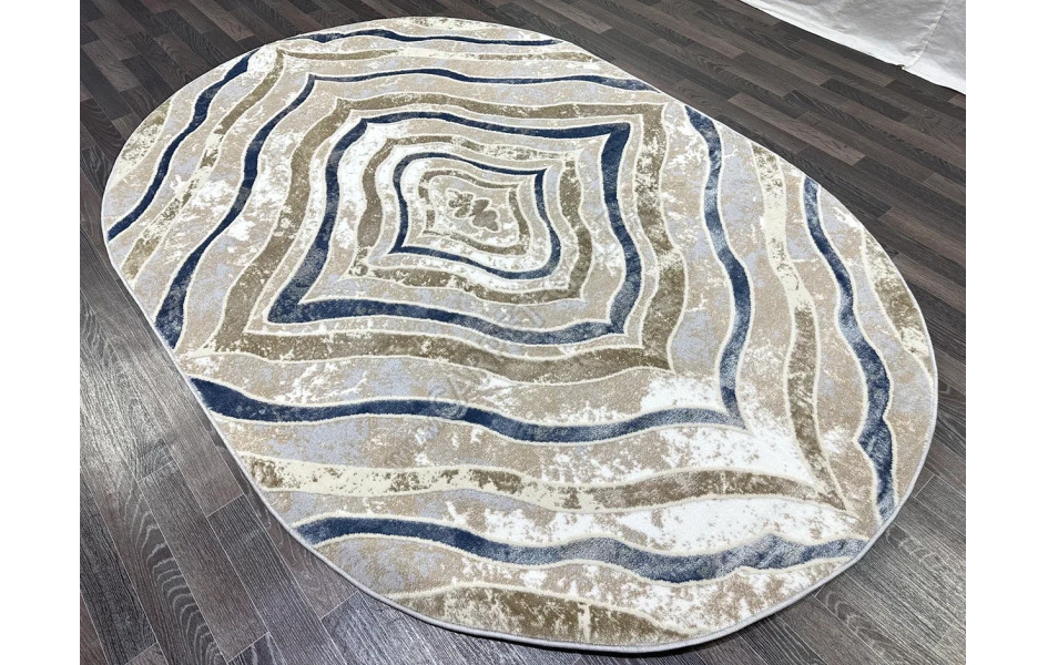 D066A_CREAM SHIRINK BLUE FDY Semnan овал