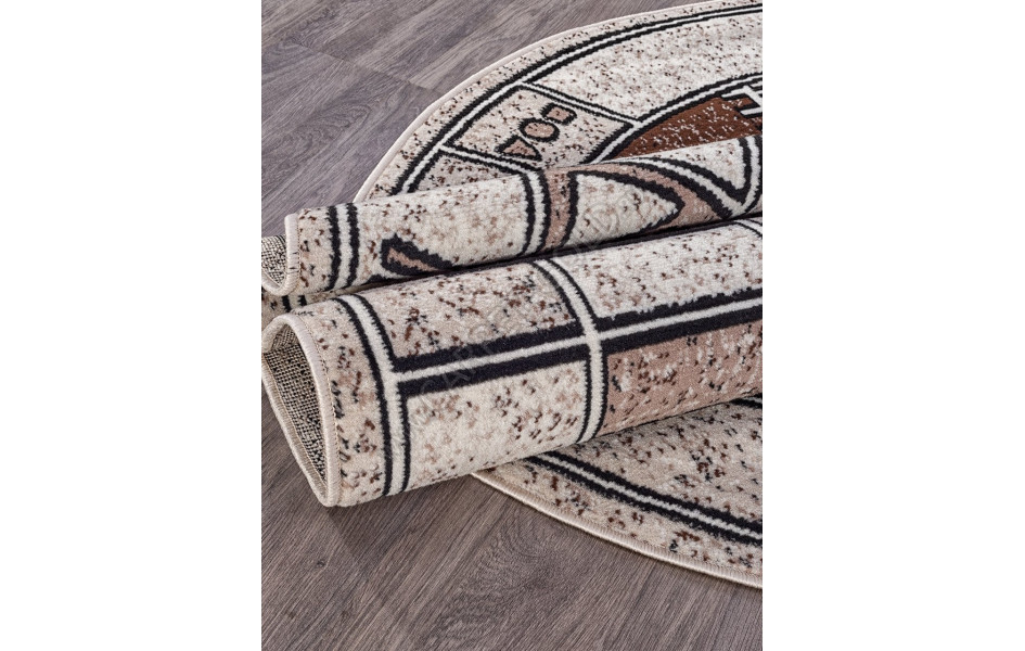 Ковер ALBINA 3 - BEIGE - Овал - коллекция GAVANA