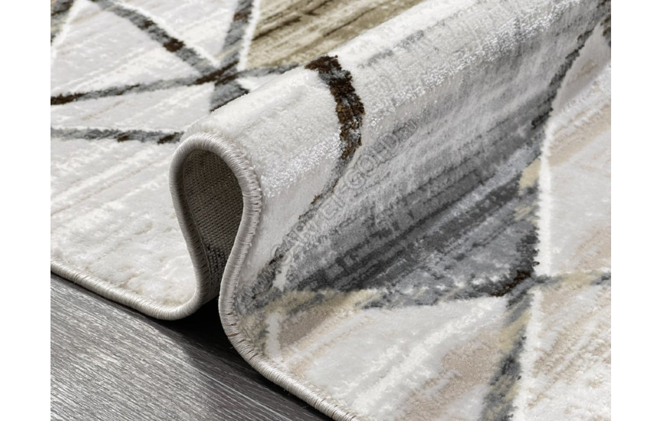 Турецкий ковер 40707A_VIZON / KOYU GRI ОВАЛ