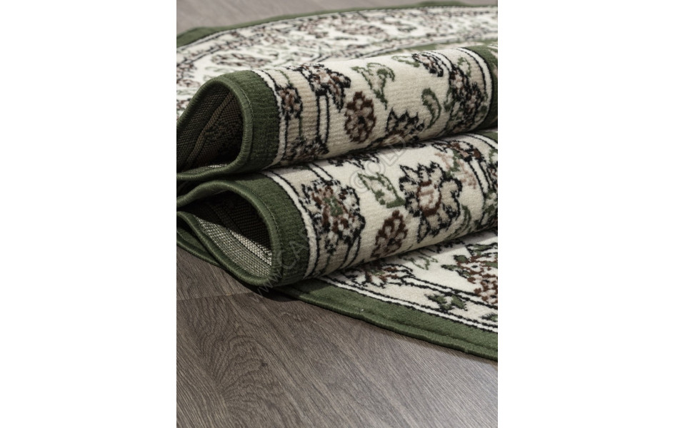 Ковер D412 - GREEN - Овал - коллекция GAVANA