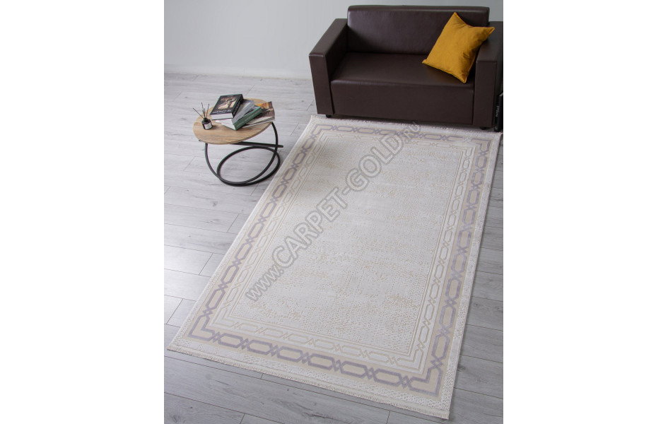 Ковер 34069A - WHITE / BEIGE - Прямоугольник - коллекция ANATOLIA