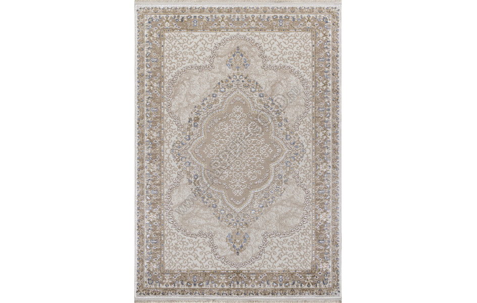 Ковер 27226A - BEIGE / NAVY - Прямоугольник - коллекция MOSSO