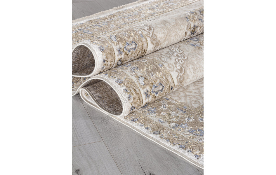 Ковер 27226A - BEIGE / NAVY - Прямоугольник - коллекция MOSSO